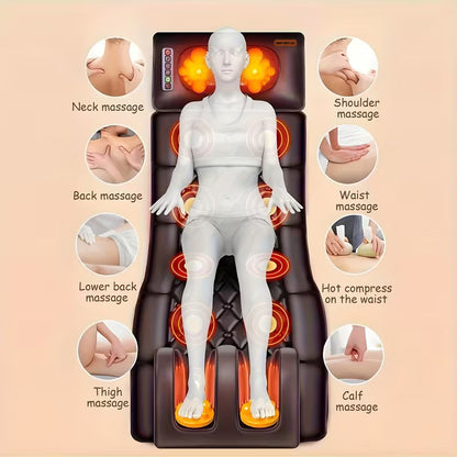 Masseur corporel complet pliable avec massage des pieds | Polyuréthane, Alimentation par prise, Idéal pour la relaxation et, Marque: SHINY ROSY LIFE